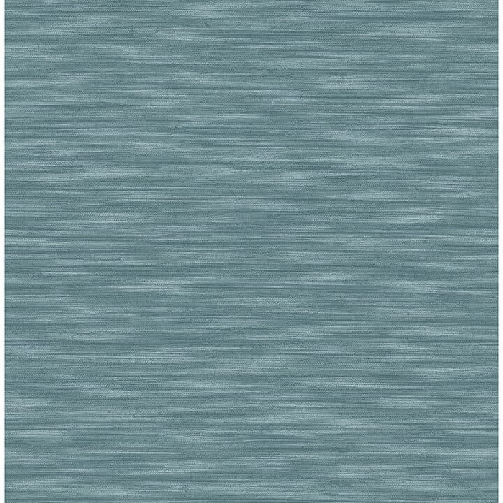 Benson Dark Blue Faux Fabric Wallpaper