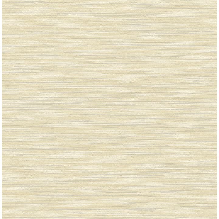 Benson Yellow Faux Fabric Wallpaper