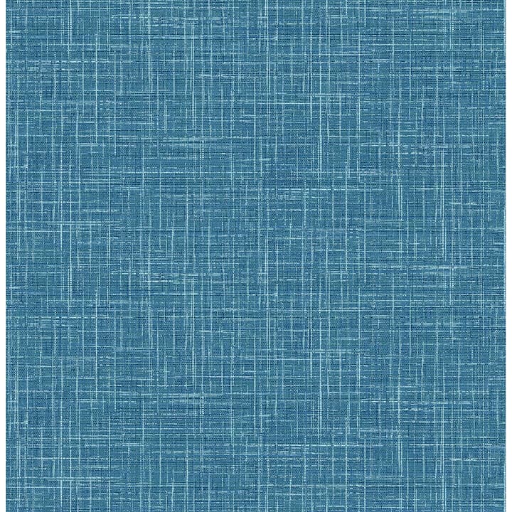 Emerson Blue Linen Wallpaper