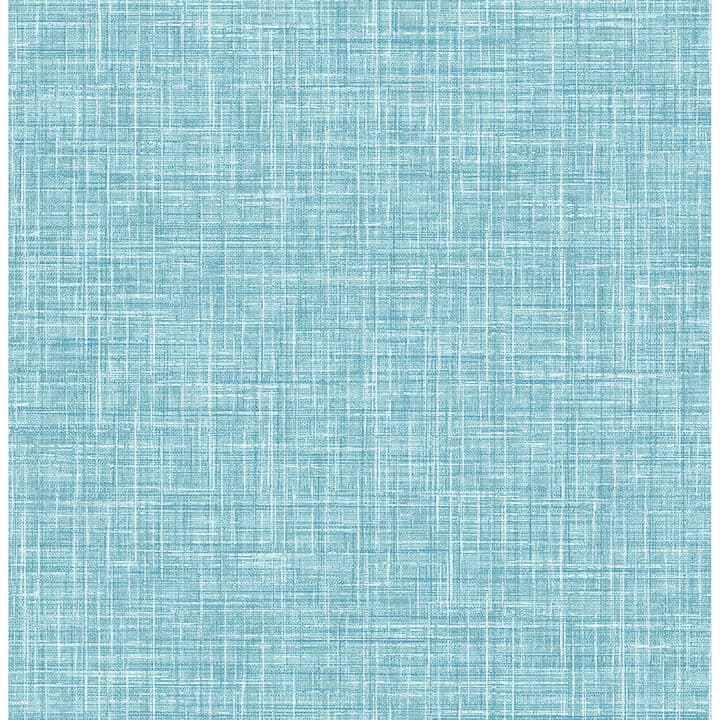 Emerson Aqua Linen Wallpaper