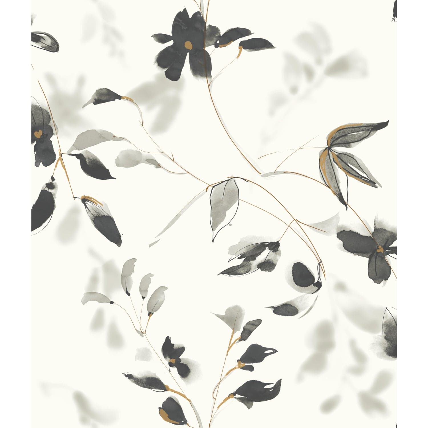 Linden Flower Black Wallpaper