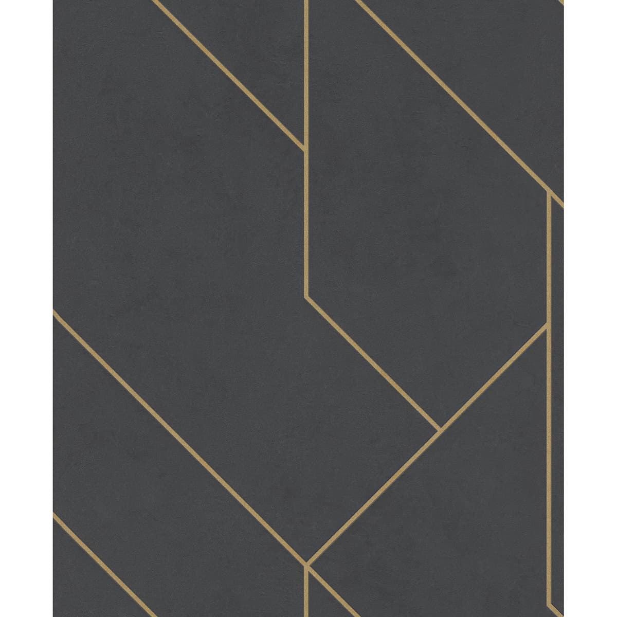 Pollock Black Gilded Geometric Wallpaper