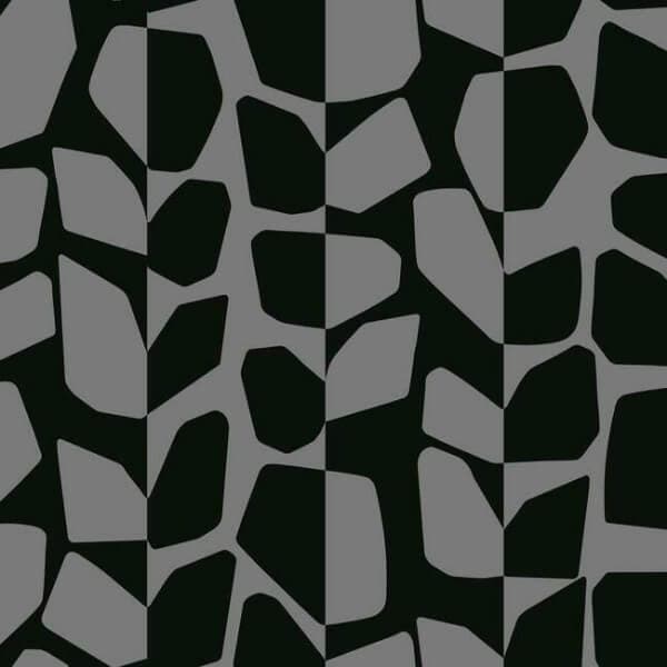 Primitive Vines Wallpaper- Metallic/Black