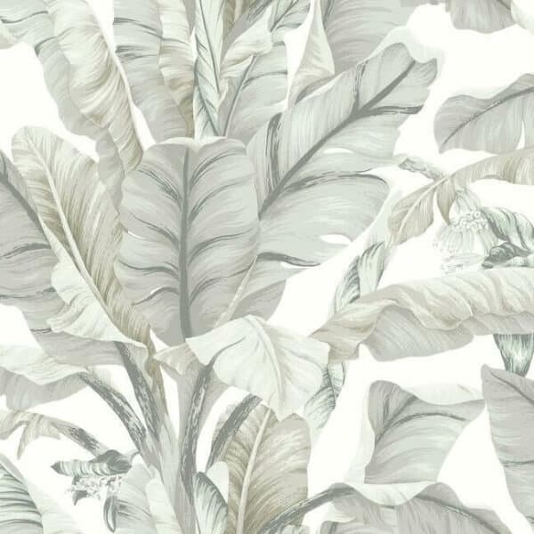 Banana Leaf Wallpaper- Light Neutral