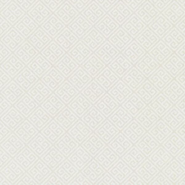 Grecian Geometric Wallpaper- Pearl/White