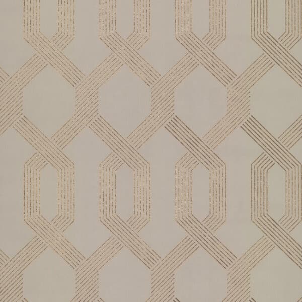 Viva Lounge Wallpaper- Beige/Gold