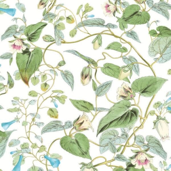 Moon Flower Wallpaper- White