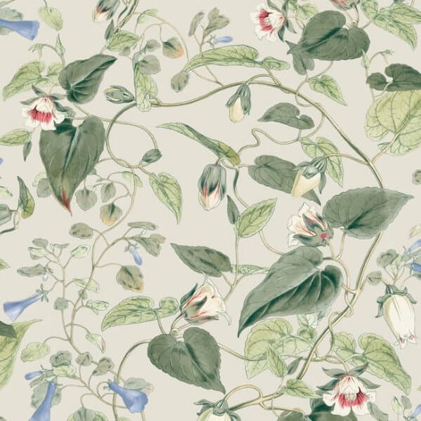 Moon Flower Wallpaper- Light Taupe