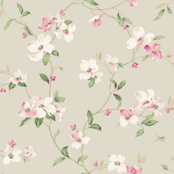 Dogwood Wallpaper- Taupe