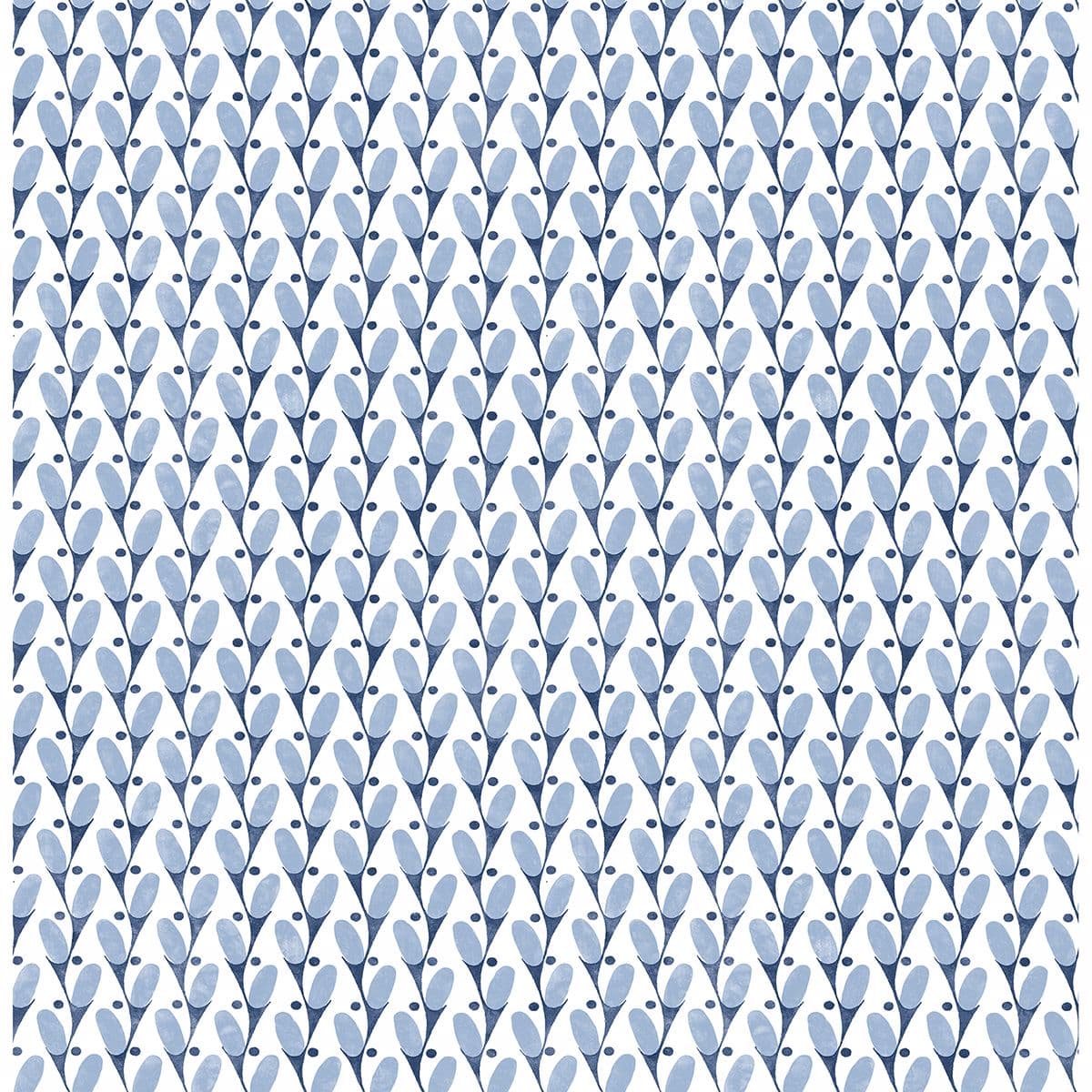 Landon Blue Abstract Geometric Wallpaper