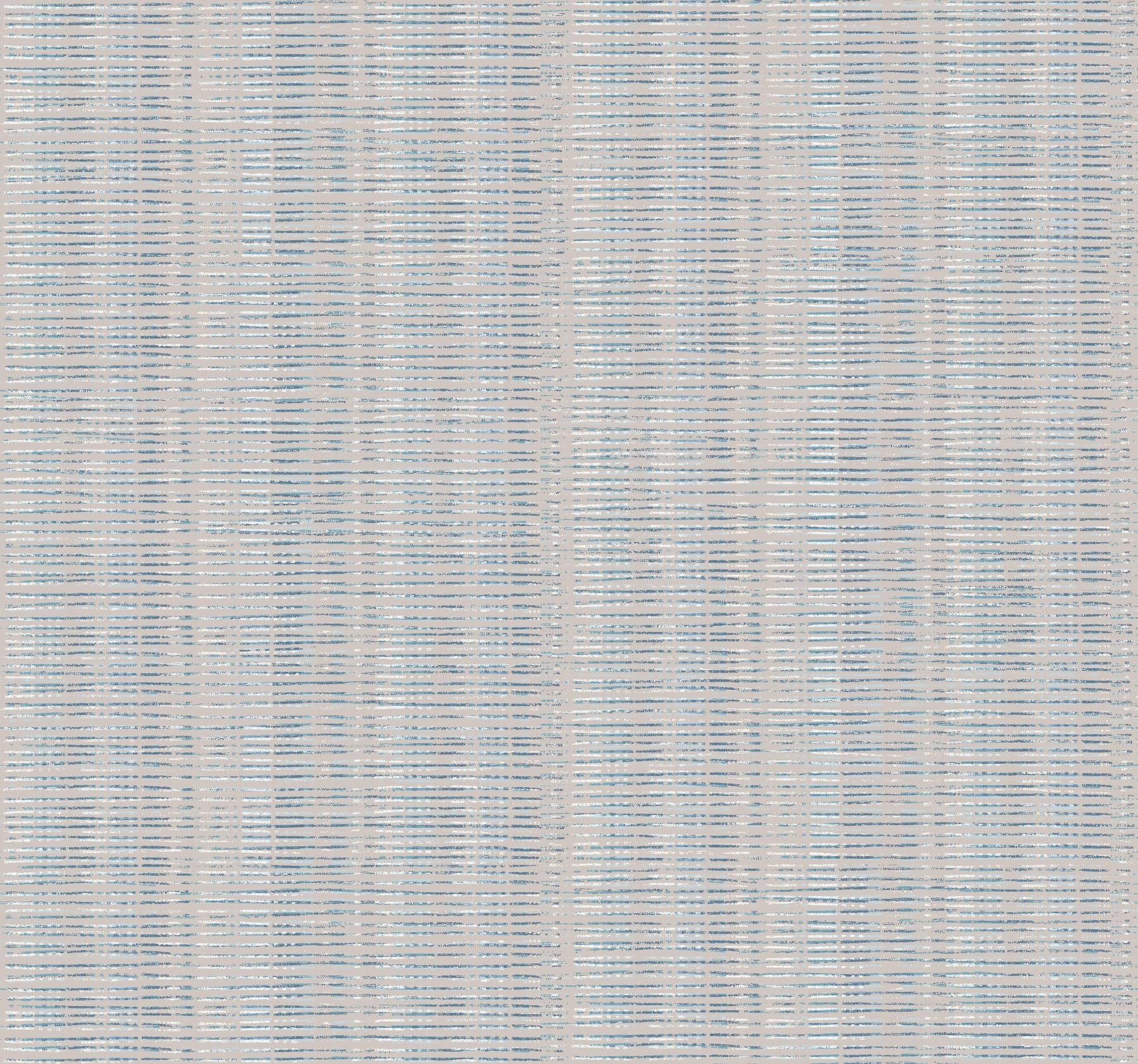 Broken Boucle Stripe Putty/Blue Mix Wallpaper