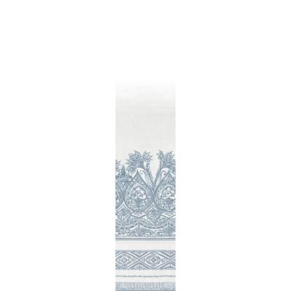 Henna Wallpaper Mural- Denim/White