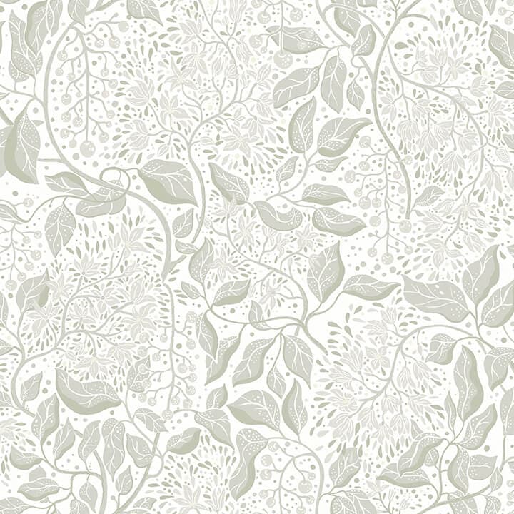Turi Sage Twining Vines Wallpaper