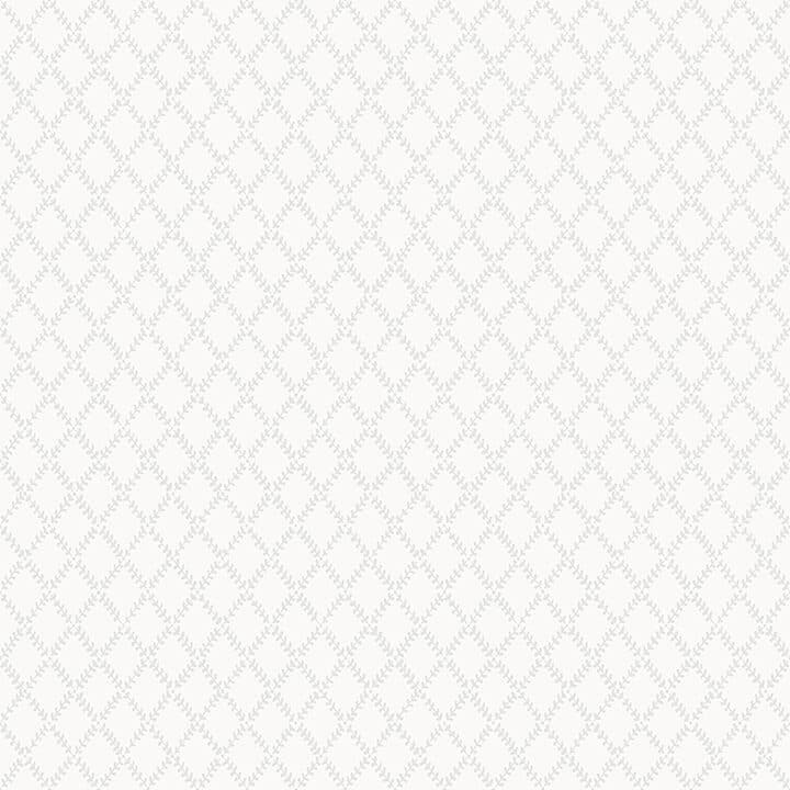 Trevor White Leaf Trellis Wallpaper