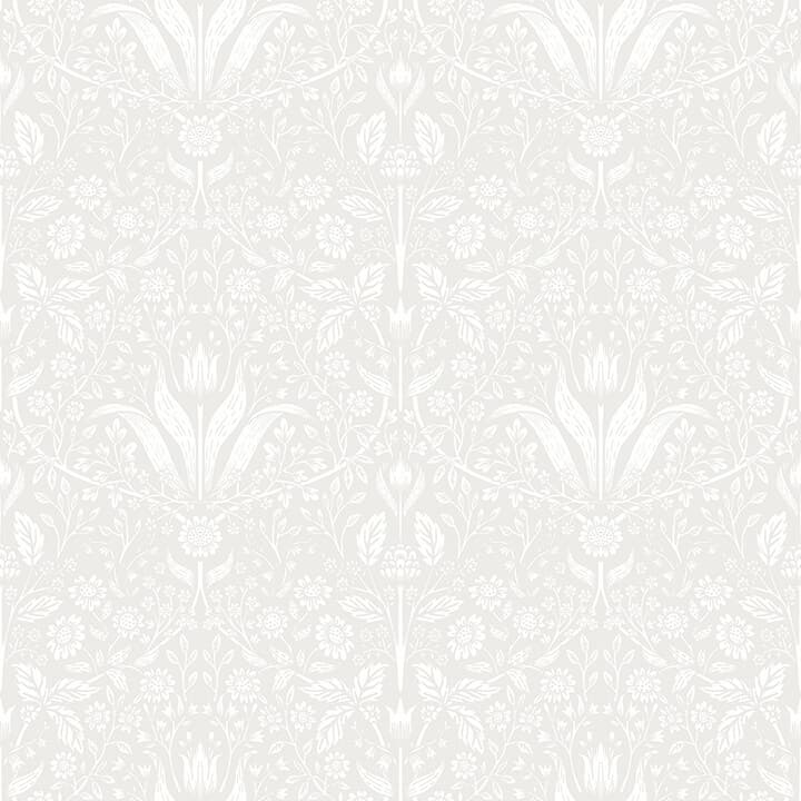 Mara Light Grey Tulip Ogee Wallpaper