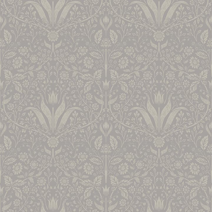 Mara Grey Tulip Ogee Wallpaper