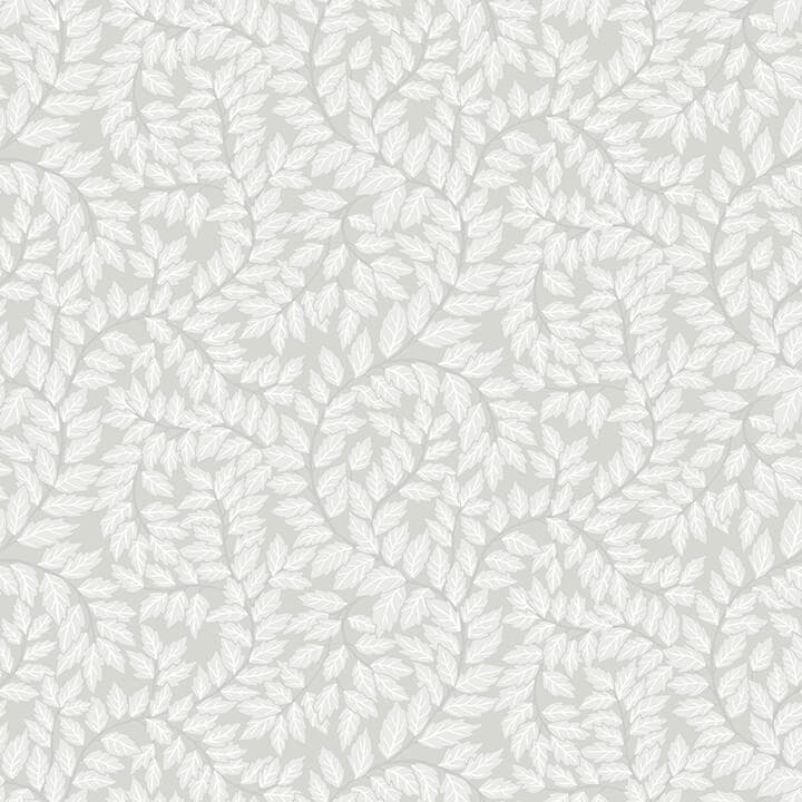 Lindlöv Grey Leafy Vines Wallpaper
