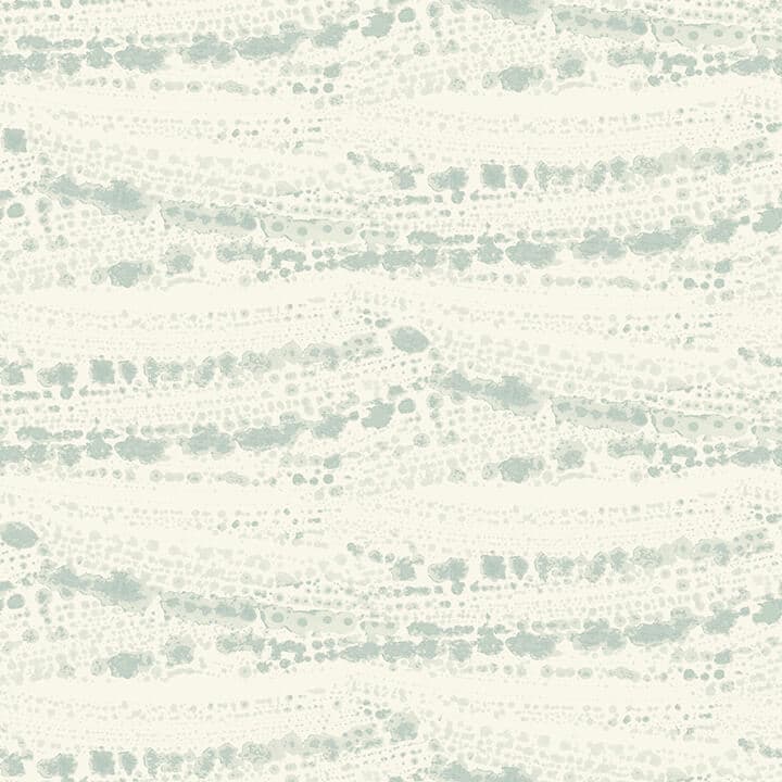 Rannell Aqua Abstract Scallop Wallpaper