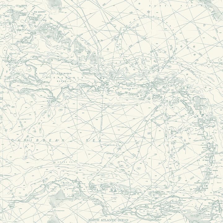 Charts Aqua Nautical Chart Wallpaper
