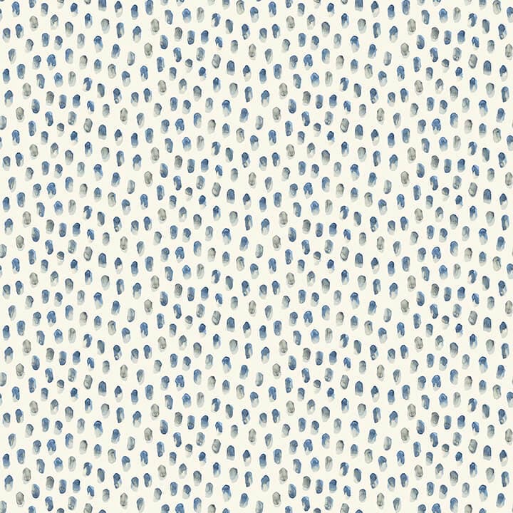 Sand Drips Blue Painted Dots Wallpaper