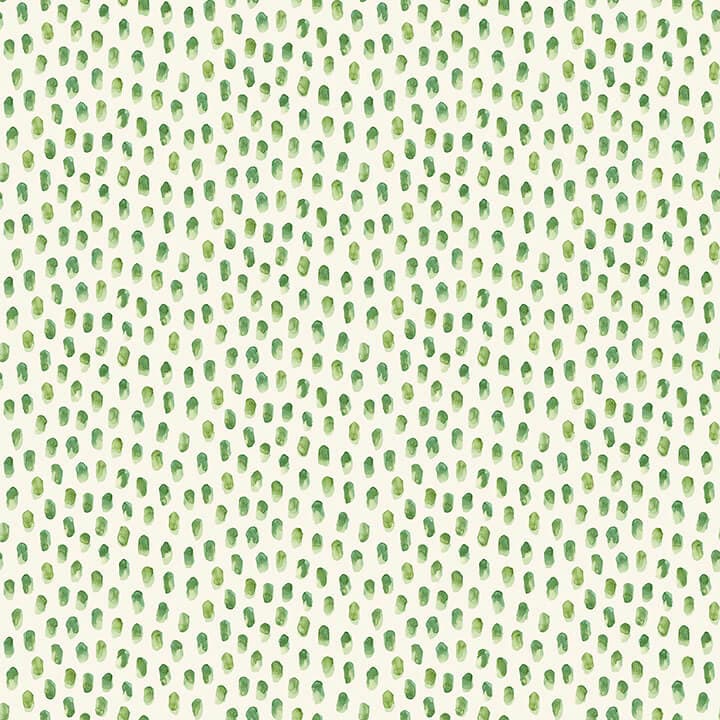 Sand Drips Green Painted Dots Wallpaper