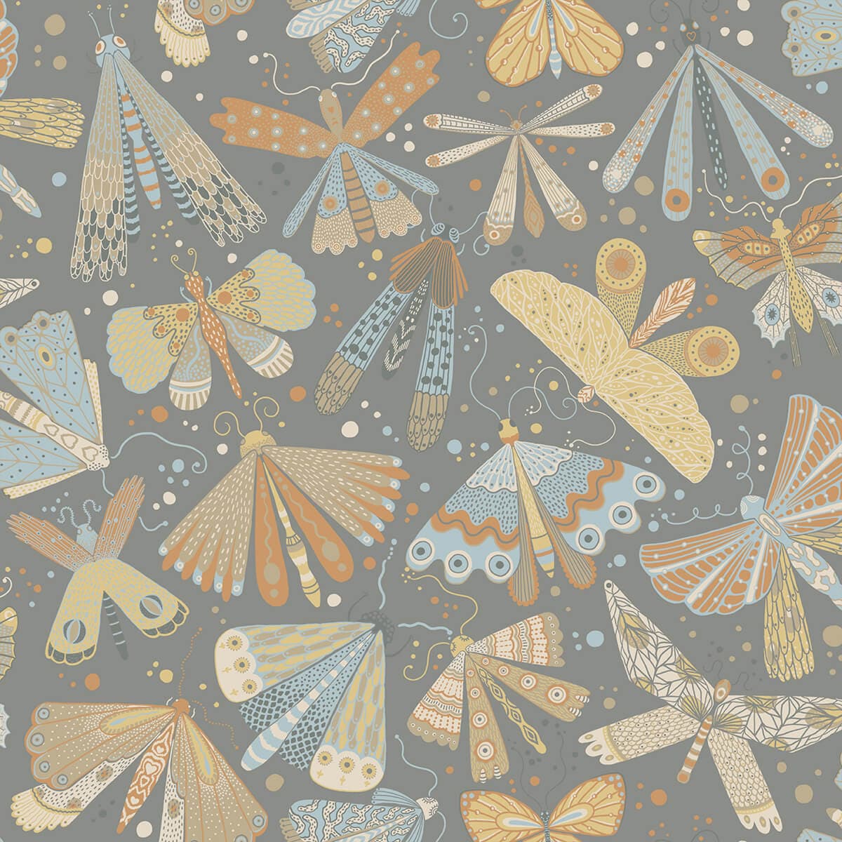 Flyga Apricot Butterfly Bonanza Wallpaper