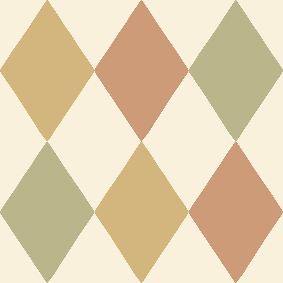 Kalas Mustard Diamond Wallpaper