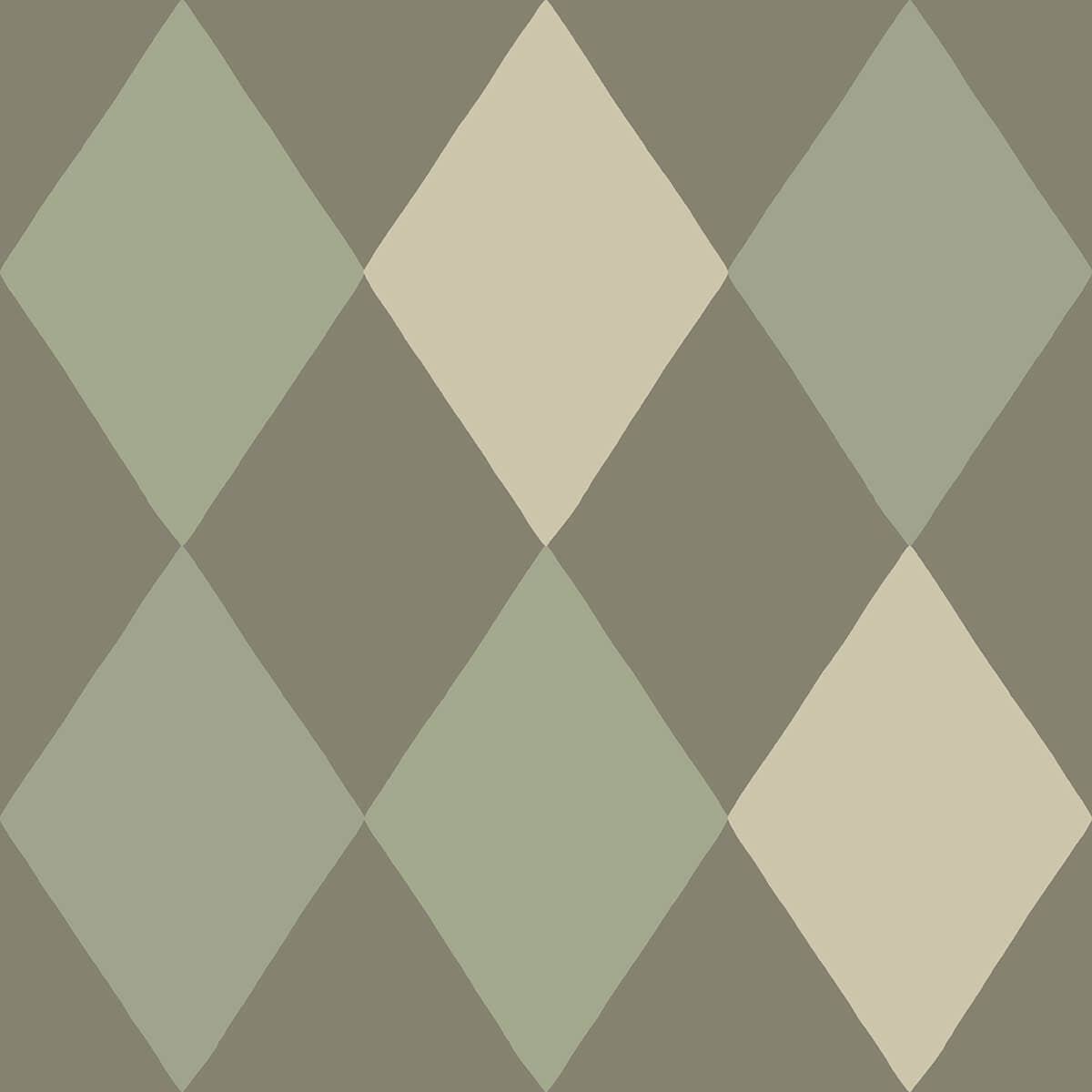 Kalas Olive Diamond Wallpaper