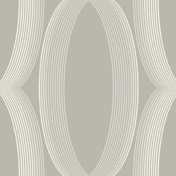 Progression Ogee Wallpaper- Light Neutral