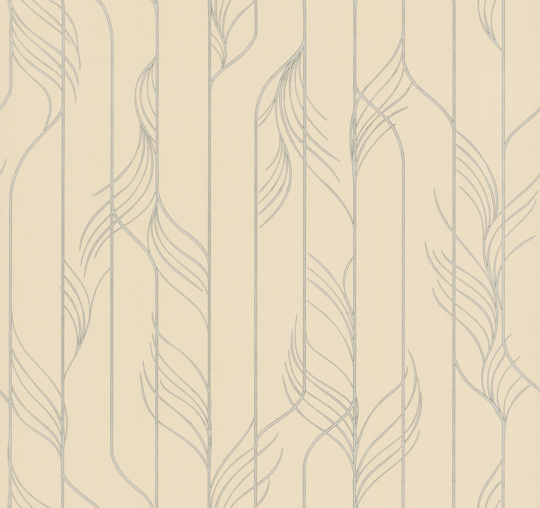 Elemental Thread Wallpaper- Neutral Pearl & Silver