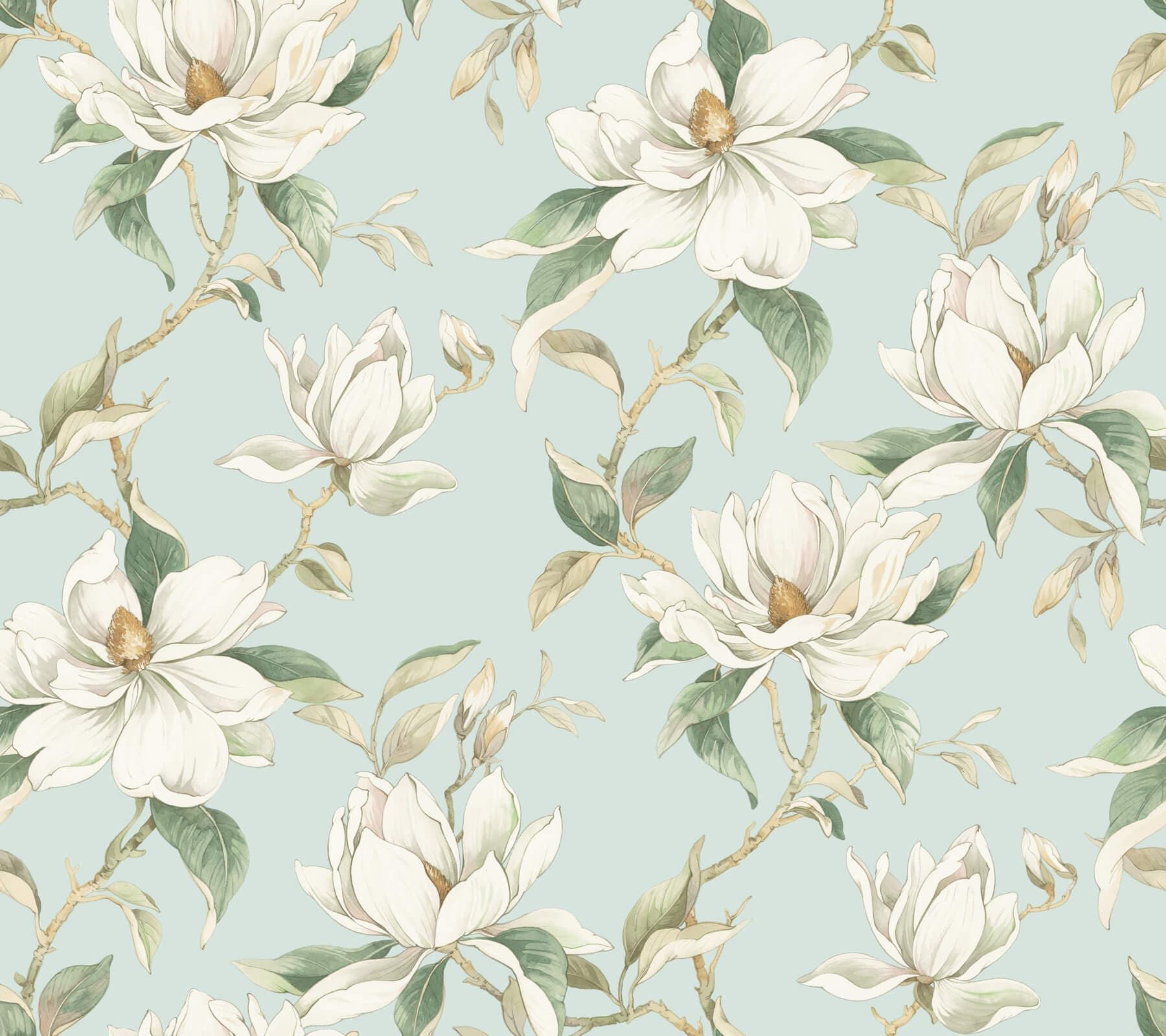 Garden Jewels Wallpaper- Spa