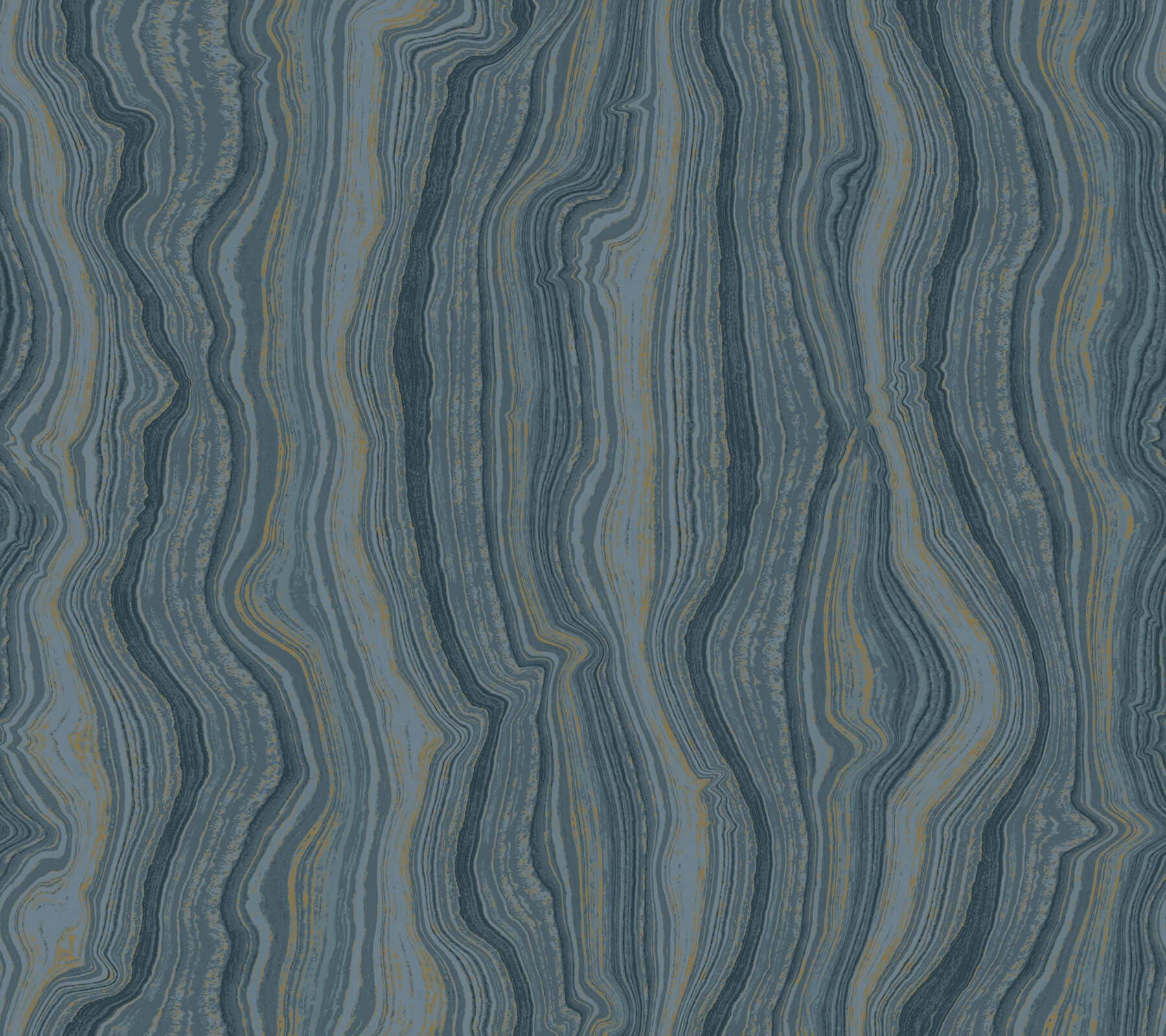 Mineral Shimmer Wallpaper- Denim & Gold