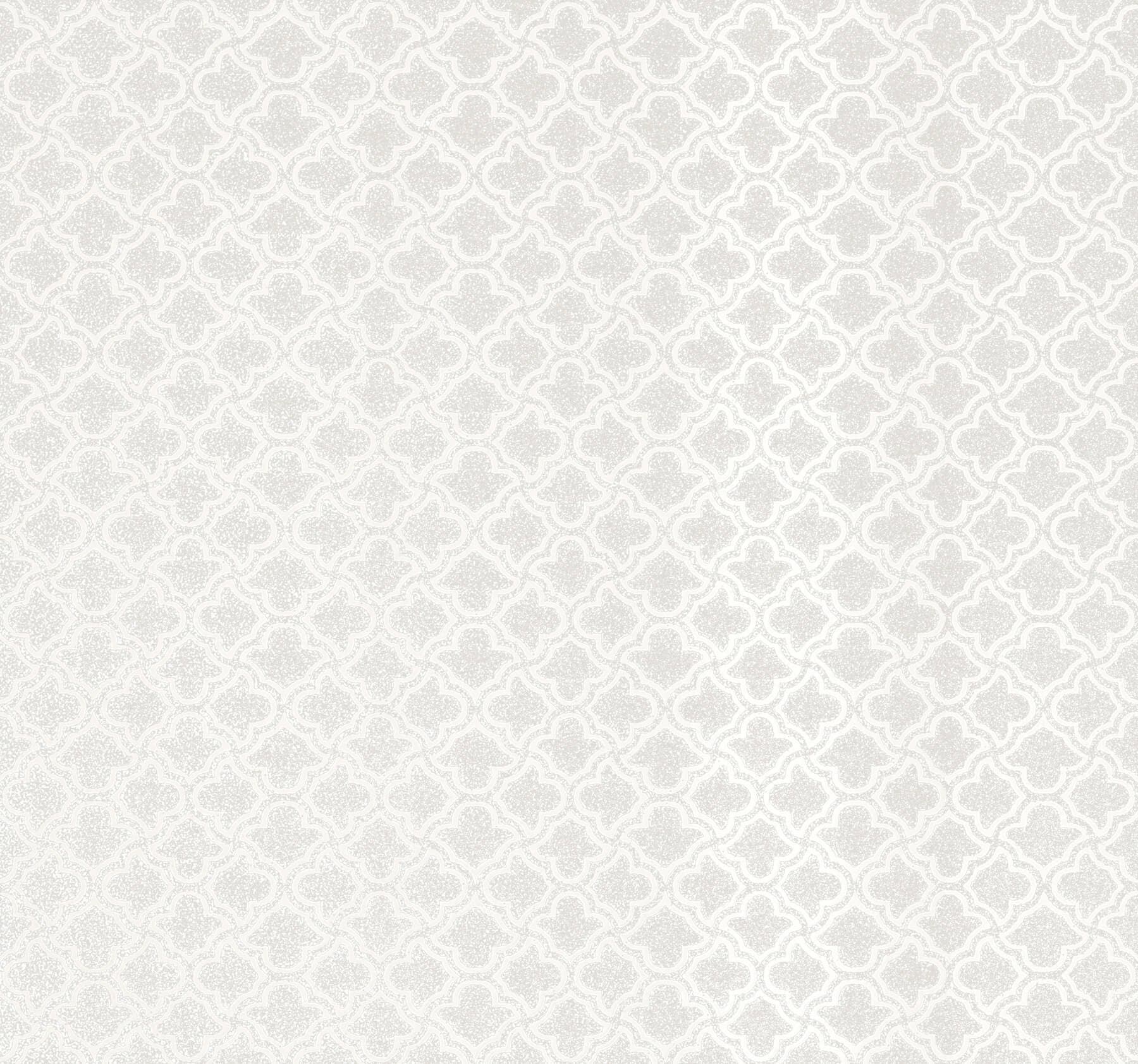 Uptown Glam Wallpaper- White
