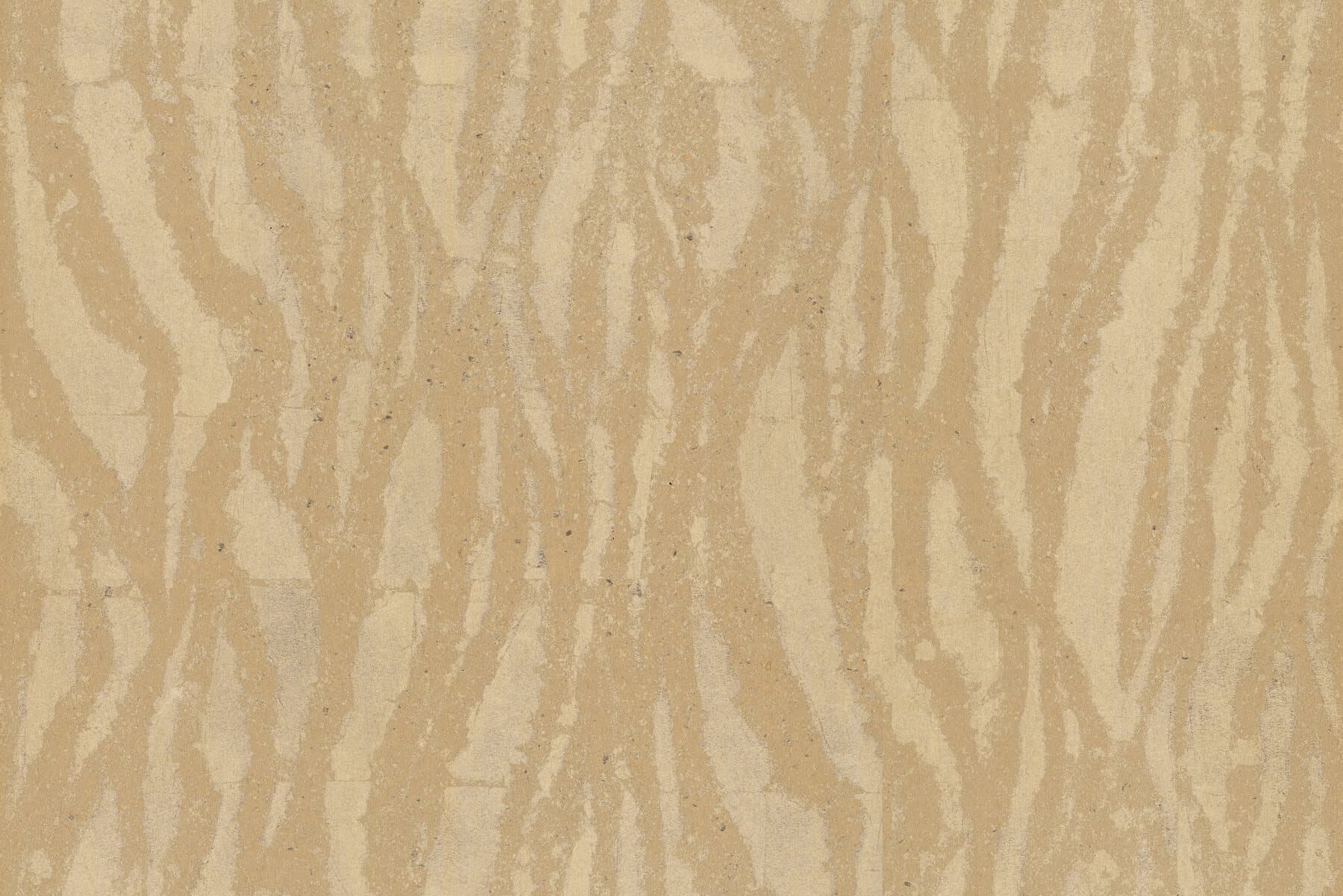 Zebra Chic Wallpaper- Antique Gold