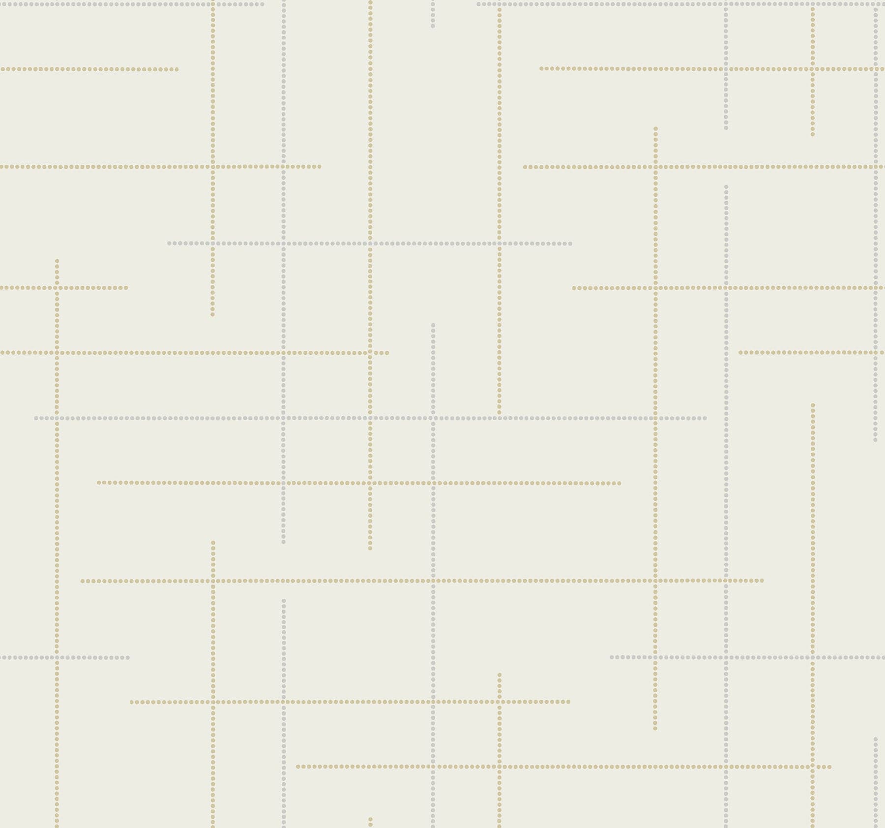 Wylie Dotted Gridlines Metallic Wallpaper