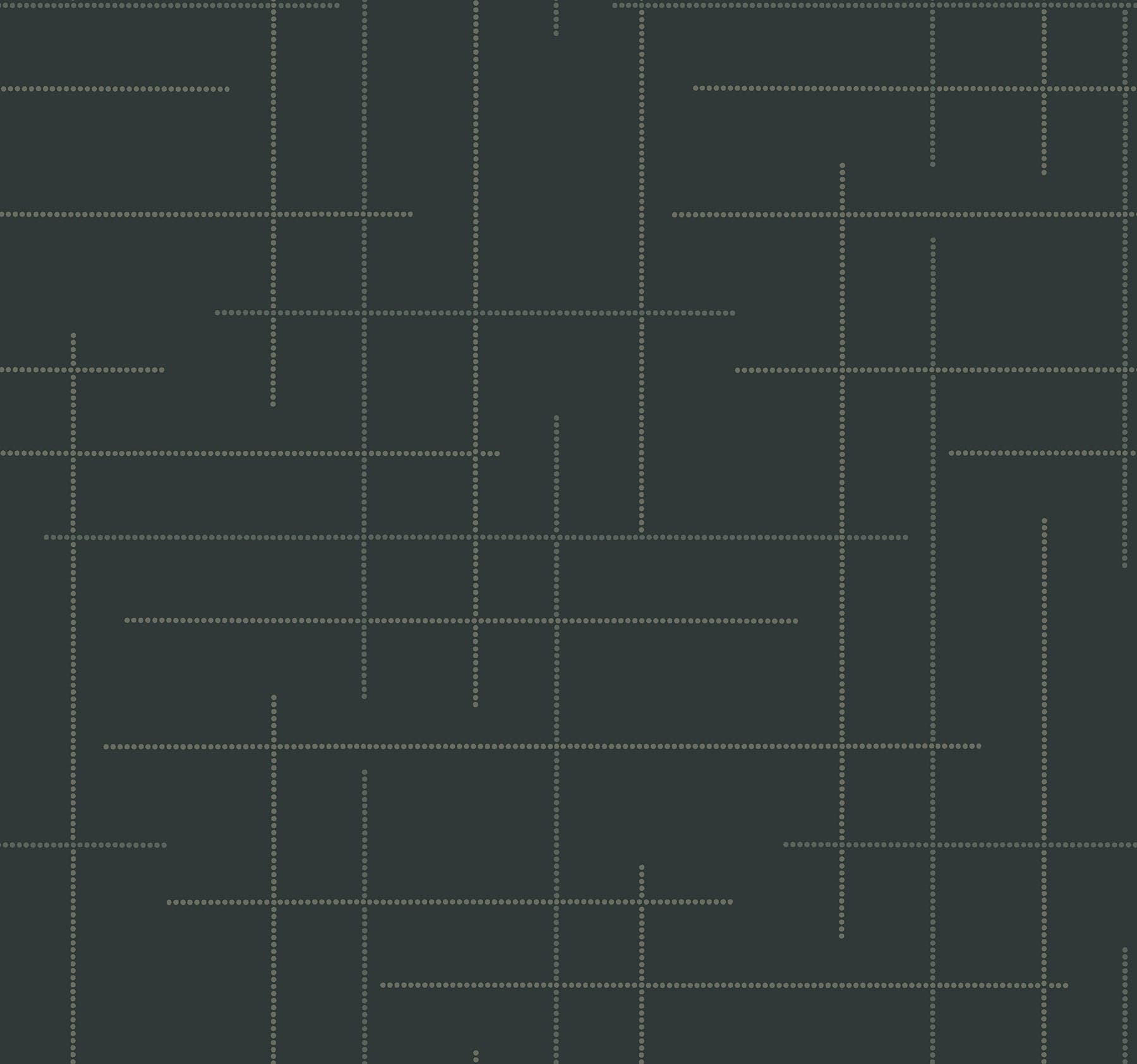 Wylie Dotted Gridlines Teal Wallpaper