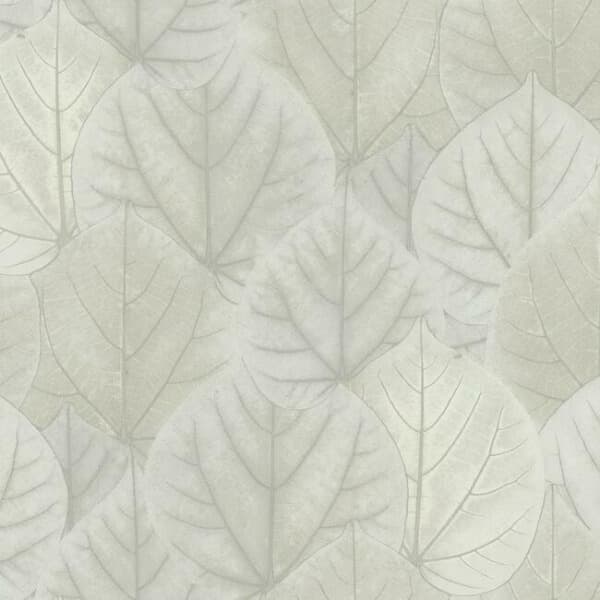 Leaf Concerto Wallpaper- Pale Grey