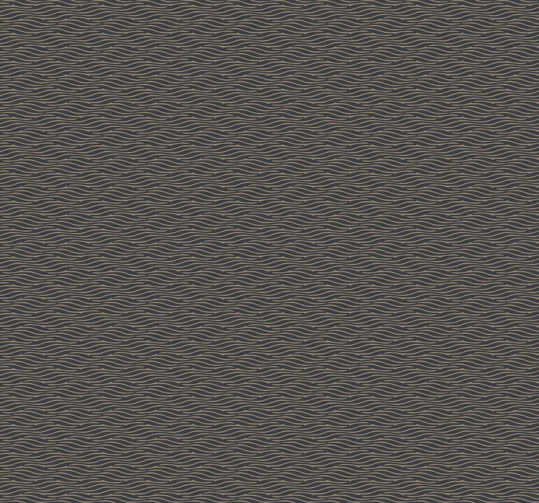 Elevated Waves Wallpaper- Black