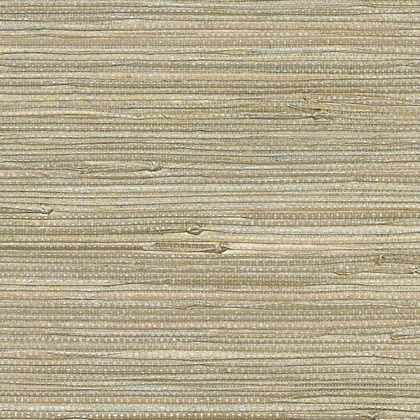 Iriga Platinum Grasscloth Wallpaper