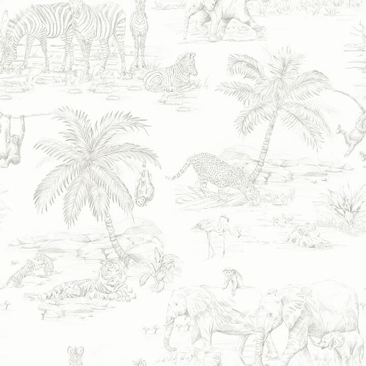 Boheme Platinum Animals Wallpaper