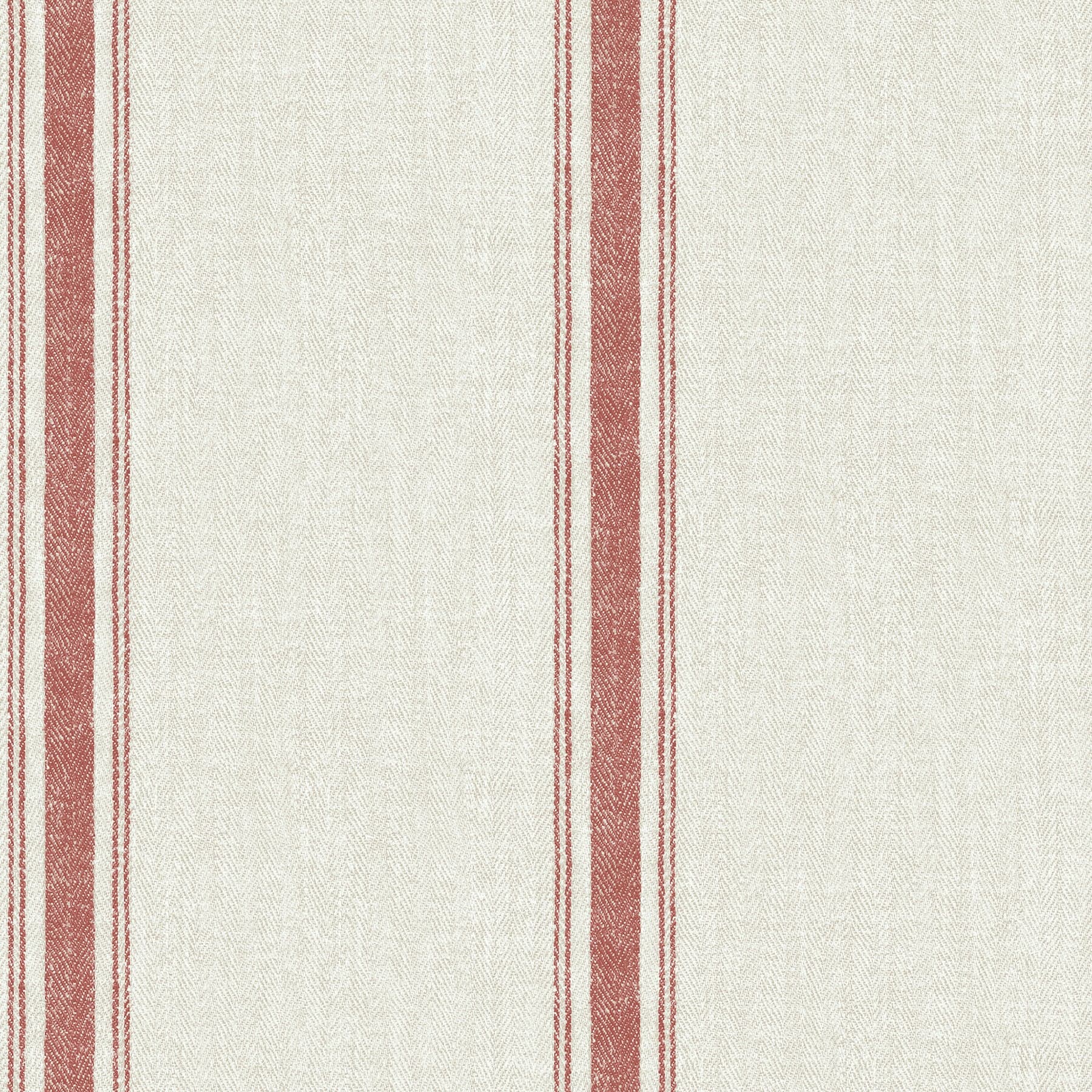 Chesapeake Linette Fabric Stripe Sienna Wallpaper