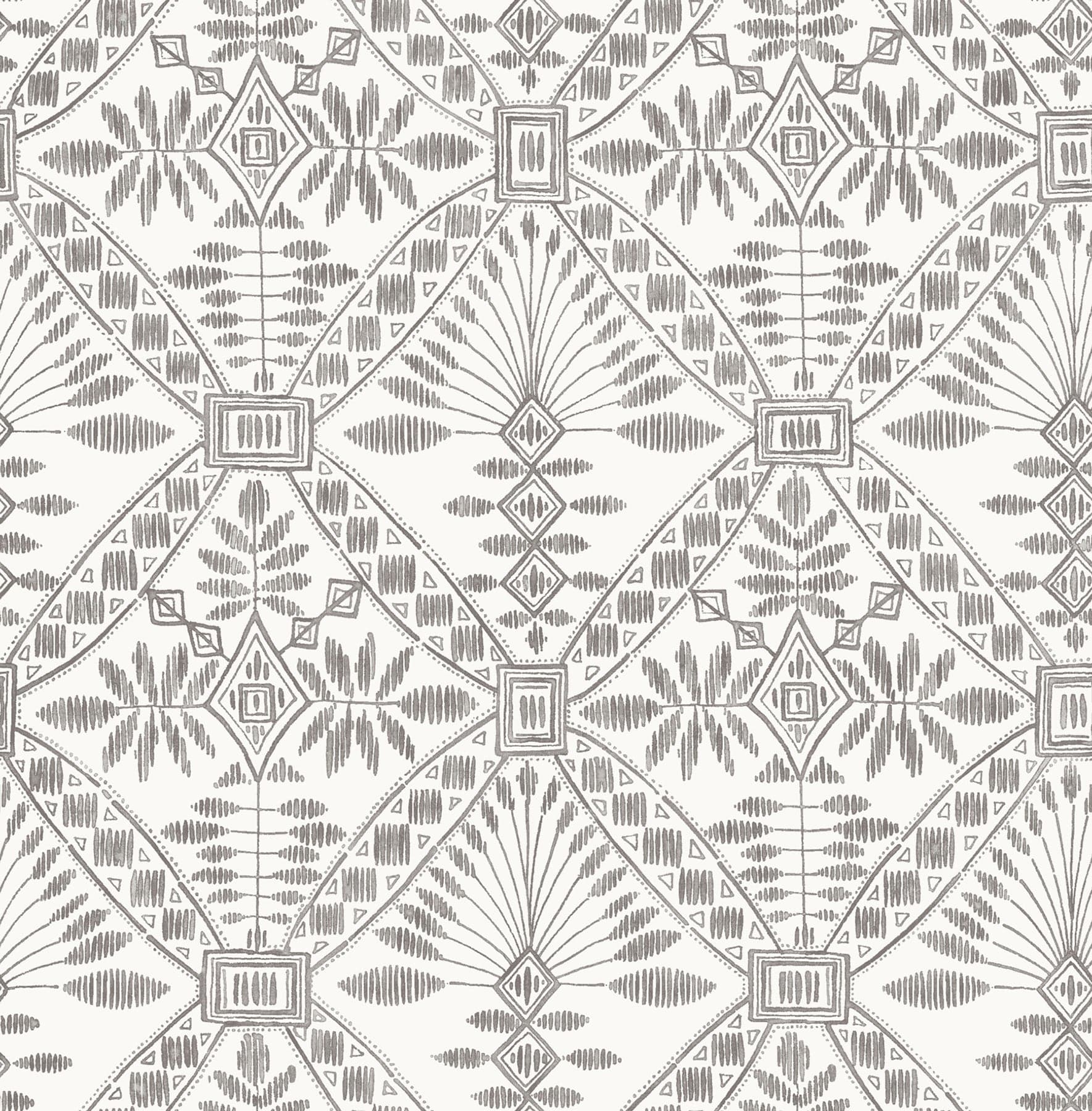 Chesapeake Emmarie Geometric Black Wallpaper
