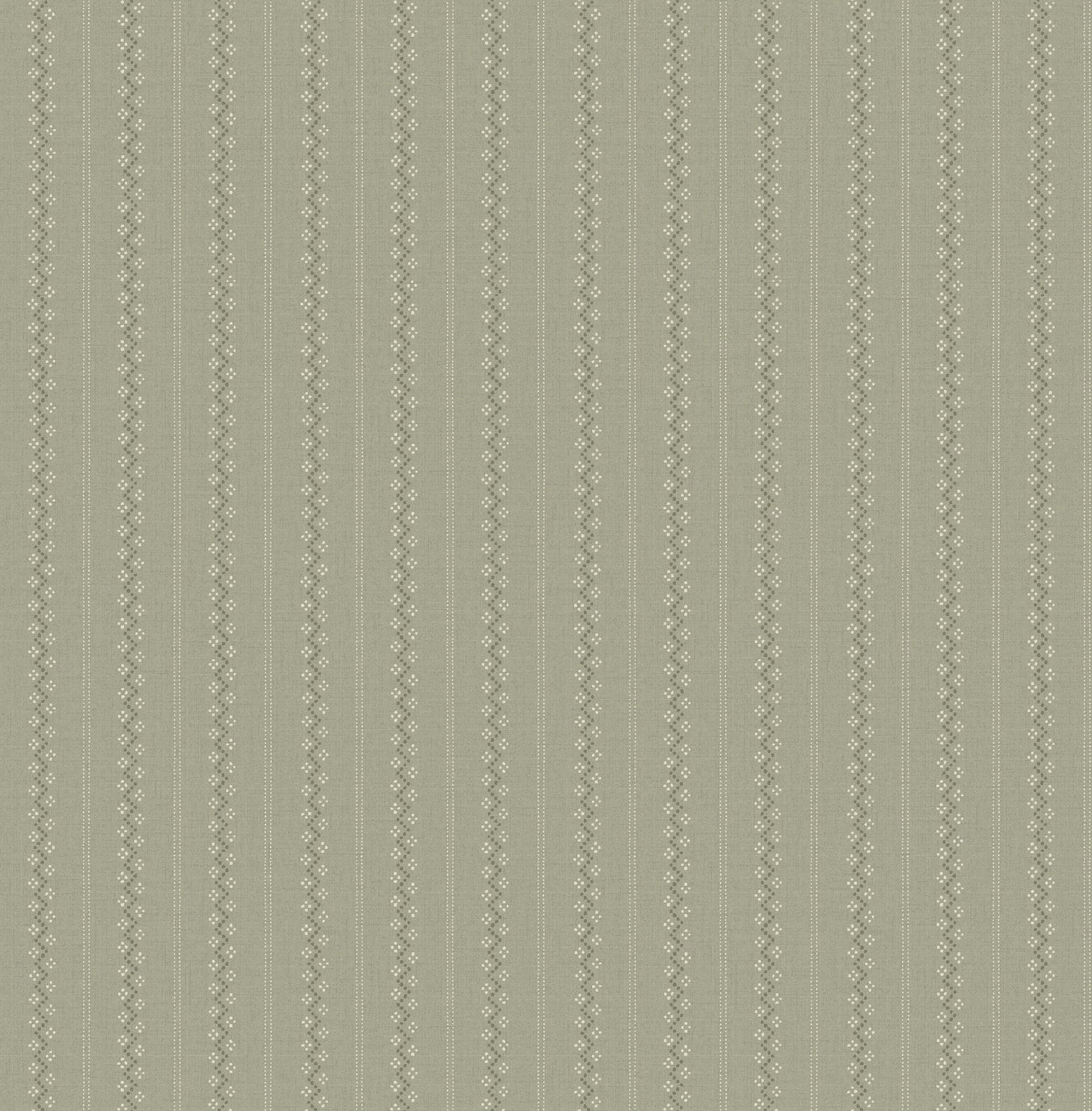 Chesapeake Curtis Embellished Stripe Moss Wallpaper