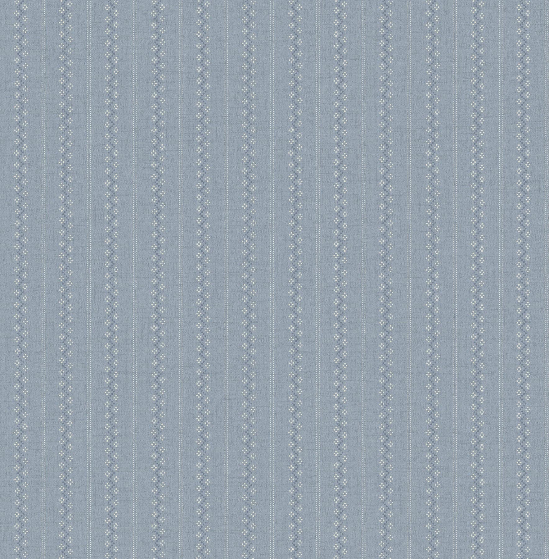 Chesapeake Curtis Embellished Stripe Blue Wallpaper