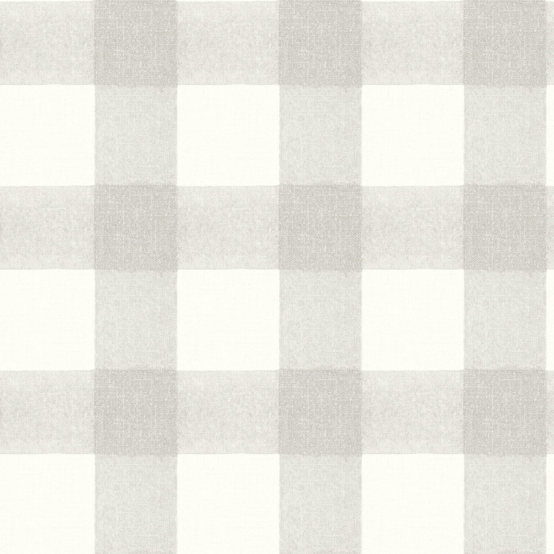 Chesapeake Thorpe Plaid Light Grey Wallpaper