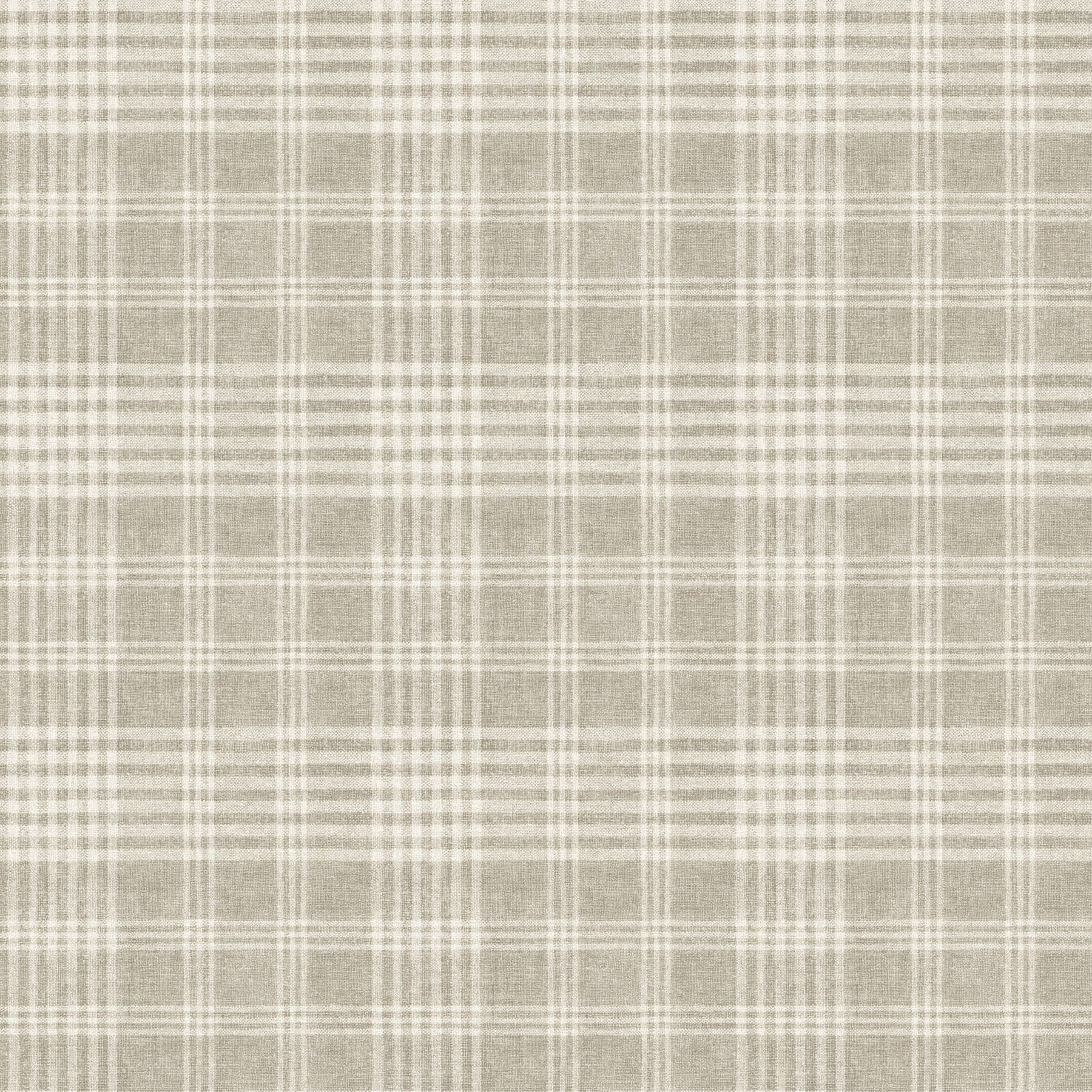 Chesapeake Perry Plaid Taupe Wallpaper