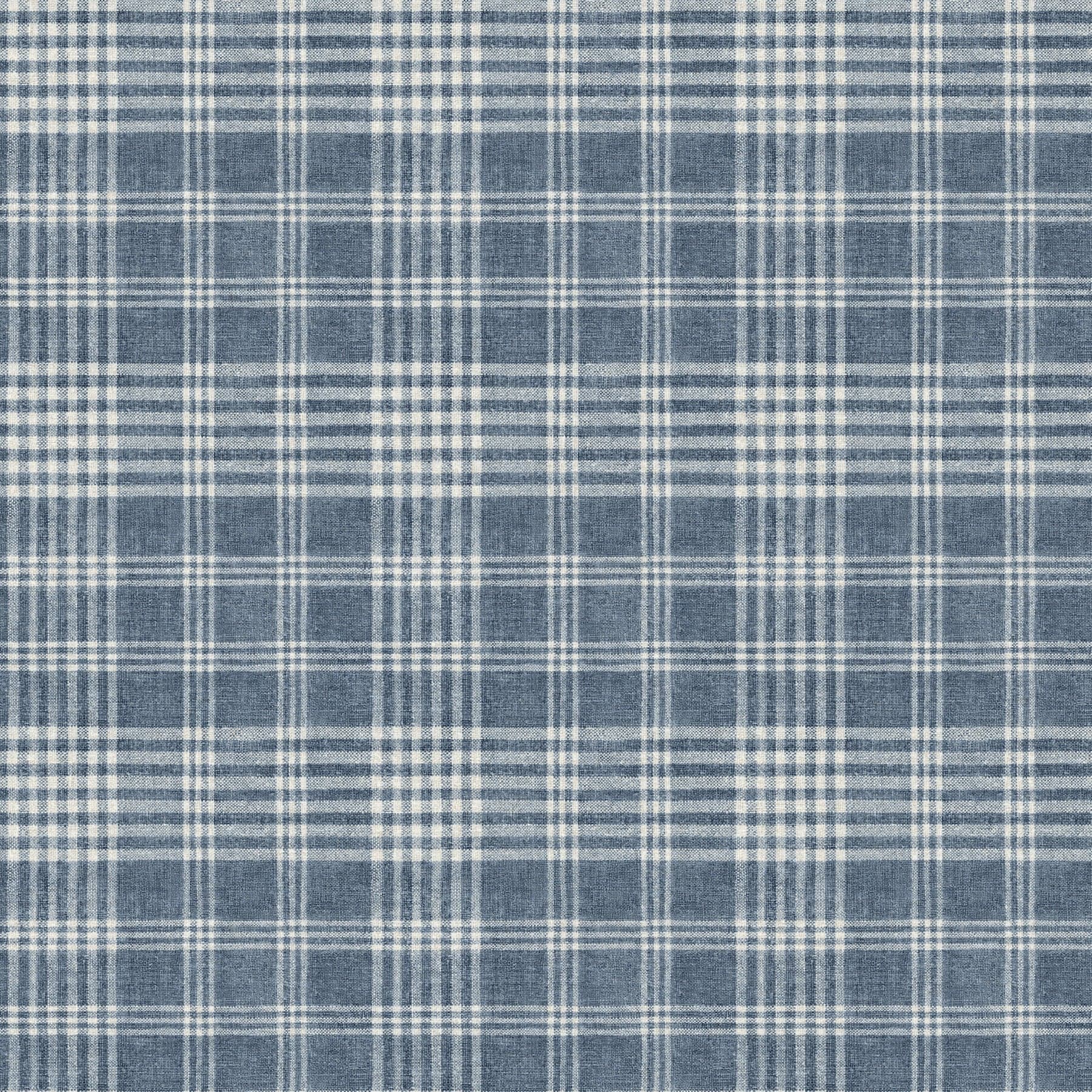 Chesapeake Perry Plaid Dark Blue Wallpaper