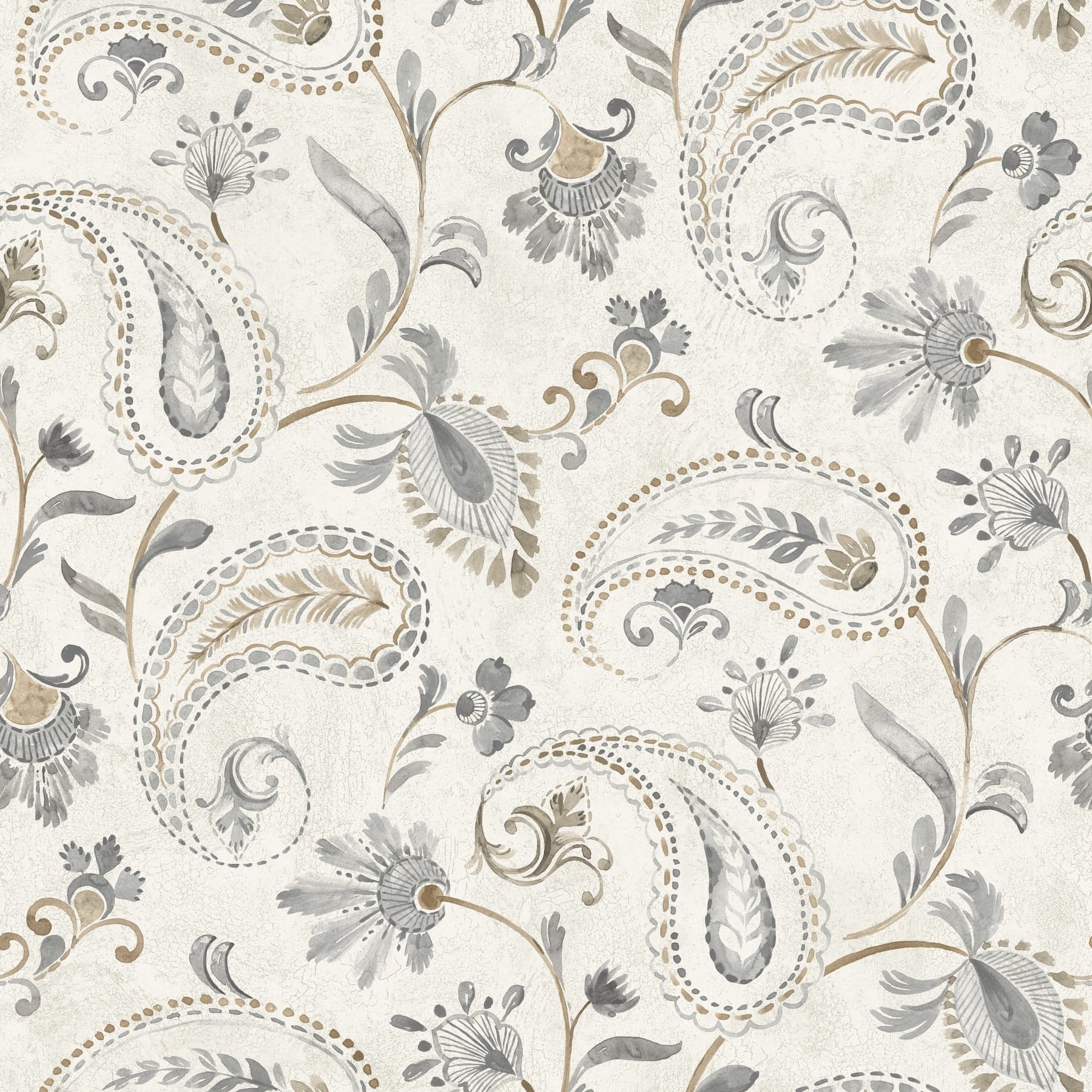 Chesapeake Darlene Jacobean Slate Wallpaper
