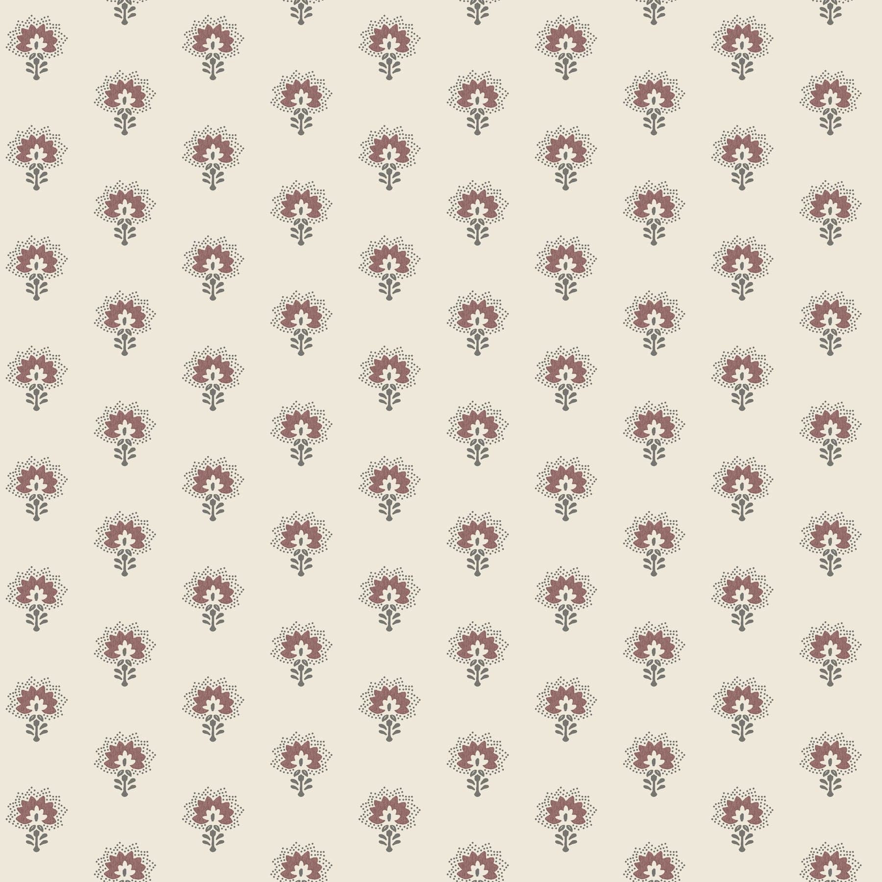 Chesapeake Hilda Floral Medallion Burgundy Wallpaper