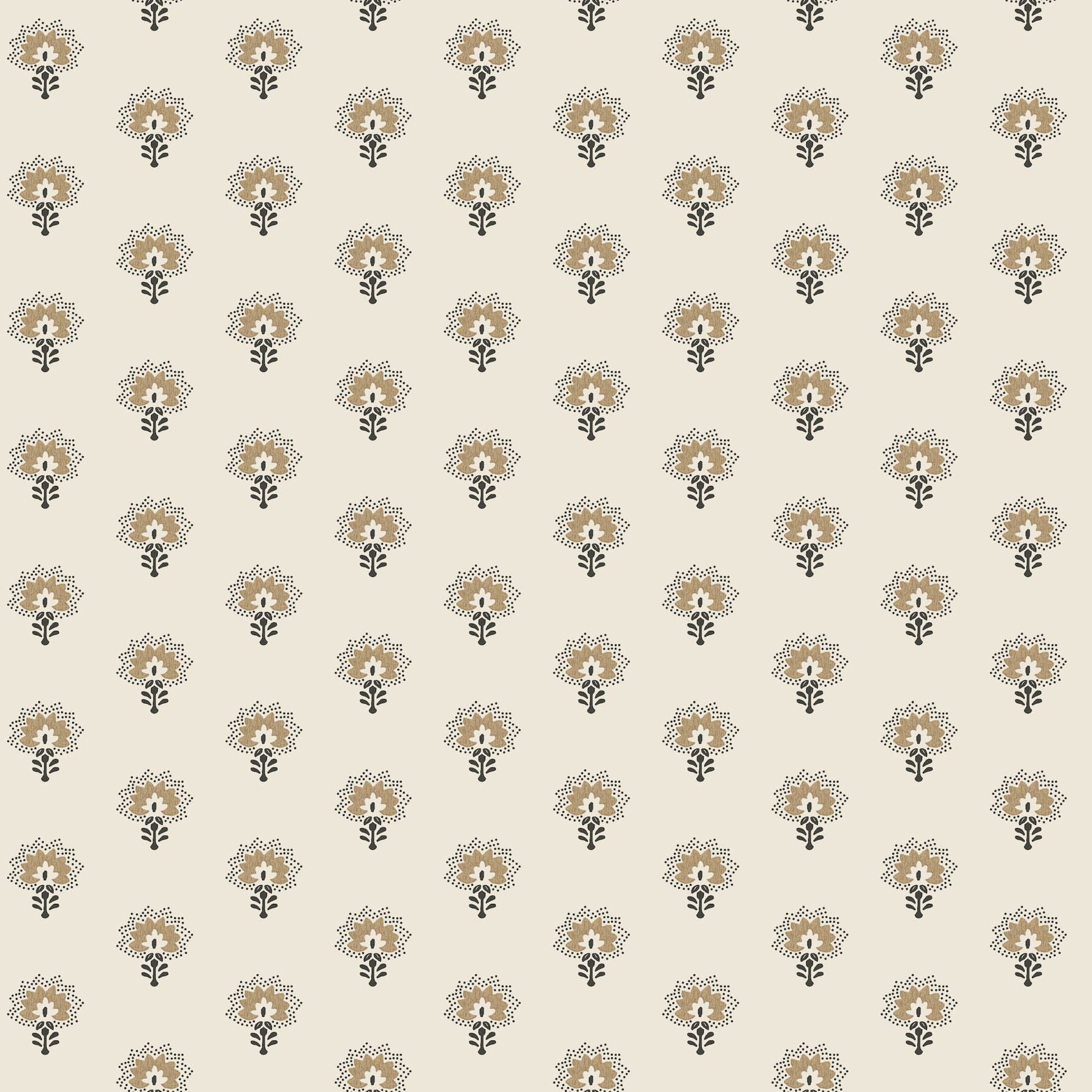 Chesapeake Hilda Floral Medallion Butter Wallpaper